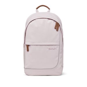 Satch Daypack FLY Pure Rose in sanftem Rosa mit gepolstertem Griff und ergonomischen Schulterriemen, ideal für Schule und Freizeit.
