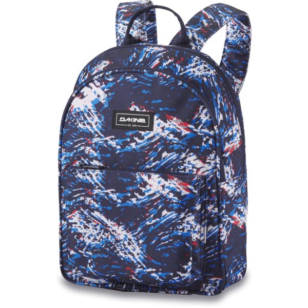 Kinderrucksack Essentials Pack Mini 7L in dunkelblau mit bunten Farbspritzern, ideal für Kinder im Vorschulalter.