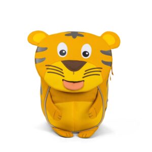 Kinderrucksack 'Kleiner Freund' im Design eines Tigers für Kinder im Alter von 1 bis 3 Jahren, mit herausziehbarer Zunge zur Personalisierung und optimalem Tragekomfort.