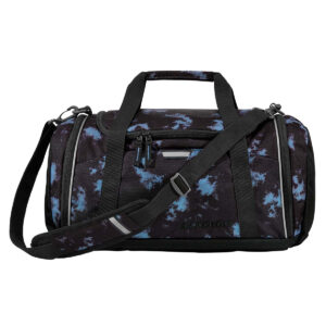 Sporttasche Midnight Dust in modernem Design mit abstraktem Muster in Blautönen, ideal für aktive Kinder und Jugendliche.