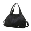 Vllcsla Sporttasche für Damen in Rosa-Schwarz, kompakte Reisetasche mit Nassfach und verstellbarem Schultergurt, ideal für Fitness und Reisen.