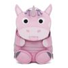 Affenzahn Großer Freund Kindergartenrucksack in Form eines niedlichen Einhorns, ideal für Kinder von 3 bis 5 Jahren, mit funktionsgerechtem Design und umweltfreundlichem Material.