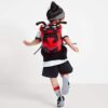 Ergonomischer Kindergarten-Rucksack für Kleinkinder im Marienkäfer-Design, ideal für Abenteuer, mit reflektierenden Elementen und individuellem Namensschild.