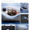 BAGAIL Reisetasche in Schwarz, mit mehreren Fächern für organisierte Aufbewahrung, inkl. wasserdichtem Wet Pocket und Schnellzugriffsfach, ideal für Reisen, Fitnessstudio und Krankenhausaufenthalte.