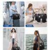Vielseitige BAGAIL Reisetasche in Schwarz, ideal für Reisen, Fitness, Krankenhaus und Freizeit, mit innovativer Nasstasche und ausreichend Stauraum.