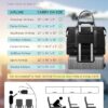 BAGAIL Reisetasche in schwarz, extra groß, ideal für Wochenendausflüge, Fitnessstudio und als Muttertasche mit integrierter Nasstasche