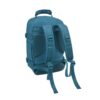 Cabin Max Handgepäck Rucksack in Blau, ideal für Flugreisen mit kompakten Maßen 40x20x25 cm, aus recyceltem Polyester mit gepolsterten Schultergurten und seitlichen Kompressionsriemen.