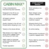 Vergleichstabelle zwischen Cabin Max Handgepäck Rucksack und Nachahmer-Marken, die Vorteile der Marke Cabin Max und deren Qualitätsmerkmale hervorgehoben.