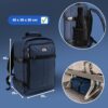 Cabin Max Metz Rucksack in modernem Design, 40x30x20 cm, ideal als Handgepäck für Wizz Air und Eurowings, aus recyceltem Polyester, mit ergonomischen Tragegurten