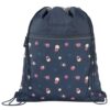 Blauer coocazoo Turnbeutel "Bubble Dreams" mit Kordelzug, Reißverschlussfach und reflektierenden Elementen, geeignet für Kinder ab der 3. Klasse.