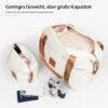 COOLIFE Koffer-Set bestehend aus einem großen Trolley in Gelb und Schwarz sowie einer Reisetasche und einem Kulturbeutel, ideal für Reisen mit viel Stauraum und praktischem Design.