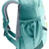 Deuter Pico Kinderrucksack in Glacier-dustblue, ideal für Kinder mit gepolstertem Rücken und stufenlos einstellbarem Brustgurt, perfekt für Abenteuer im Freien.