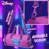 Disney Sporttasche für Kinder in lila mit Stitch-Motiv, 40 x 20 x 20 cm, ideal für Sport und Reisen