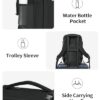 ECOHUB 20L Handgepäck Rucksack in Schwarz mit wasserdichtem Material, 3D Laptopfach und Diebstahlschutz für sicheres Reisen