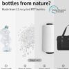 ECOHUB 20L Handgepäcktasche aus 12 recycelten PET-Flaschen in Schwarz, ideal für Flugreisen, mit innovativem Design und abnehmbarer wasserdichter Nassfachtasche.