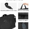 ECOHUB 20L Handgepäcktasche in Schwarz, ideal für Ryanair und andere Fluggesellschaften, mit herausnehmbarer Nassfachtasche und gepolstertem Schultergurt.