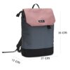 Moderner Damen Rucksack in sanften Rosatönen mit funktionaler Innenaufteilung, gepolsterten Schultergurten und wetterfestem Material, ideal für Schule, Uni und Business.