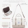 LOVEVOOK Reisetasche für Damen in Beige Nude Rosa mit separatem Schuhfach und Kulturbeutel, ideal für Reisen, Fitness und Freizeit, großes Volumen und vielseitige Fächer.