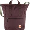 FJALLRAVEN High Coast Totepack Unisex Rucksack in der Farbe Blackberry, ideal für Freizeit und Reisen mit strapazierfähigem Material und praktischem Design.