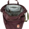 FJALLRAVEN High Coast Totepack Unisex Rucksack in Blackberry mit robustem Design und praktischen Funktionen, ideal für Alltag und Reisen.