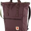 FJALLRAVEN High Coast Totepack Unisex Rucksack in Blackberry, ideal für den täglichen Gebrauch, Freizeit und Reisen mit verstellbarem Schultergurt und geräumigem Stauraum.