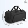 G4Free 60L sportliche Sporttasche in Schwarz, ideal für Sport, Schule und Reisen. Die Tasche bietet viel Stauraum, ein Schuhfach und ein Nassfach für optimale Organisation.