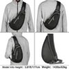 Schwarze G4Free Sling Brusttasche, ergonomisch und vielseitig, ideal für Wandern, Radfahren und Reisen, mit strukturiertem Design und komfortablem Schultergurt.