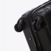 WITTCHEN großer Reisekoffer aus schwarzem ABS-Material mit 4 Spinner-Rollen und Zahlenschloss, ideal für Reisen und als Check-In Gepäck.