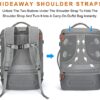 Lumesner Handgepäck-Rucksack, extra groß, 40 Liter, erweiterbar und wasserabweisend, ideal für Reisen bis zu 7 Tagen mit praktischen Packwürfeln.