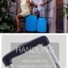 Handgepäck Hartschalen-Koffer Trolley in Aqua Grün mit ergonomischem Griff und modernen 4 Doppel-Rollen, ideal für Kurzreisen und Handgepäck.