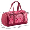 Funktionale und stilvolle Kindertasche VAUDE Snippy in einem lebhaften Pink mit bunten Mustern, ideal für Sport und Reisen.