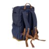 Lässiger Kinder Wanderrucksack in Navy mit gepolsterten Schultergurten, Brustgurt und seitlicher Netztasche, ideal für Outdoor-Aktivitäten für Kinder.
