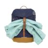 Lässiger Kinder Wanderrucksack für Outdoor-Abenteuer in navy mit gepolsterten Schultergurten und Brustgurt, wasserabweisend und geräumig für Kinder ab 5 Jahren.