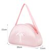 Modischer Mädchen Rucksack Balletttasche in sanfter Rosa-Optik mit Balletttänzer-Motiv, ideal für junge Tänzerinnen, Größe ca. 35x11x21 cm.