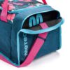 Vielseitige meteor 20 40 L Sporttasche in Pink und Blau mit floralen Mustern, ideal für Freizeit, Sport und Reisen, geräumig und wasserabweisend