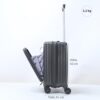 Mixibaby Gorilla Hartschalen Koffer Trolley in rosa mit vier Zwillingsrollen und TSA-Schloss, ideal für Reisen und Handgepäck.
