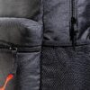 PUMA Unisex Phase Rucksack in schwarz-weiß-rot mit mehreren Fächern und robustem Material, ideal für Schule, Freizeit und Sport.