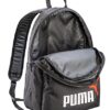 PUMA Unisex Phase Rucksack in schwarz-weiß-rot mit funktionalem Design und strapazierfähigem Material. Ideal für Schule, Freizeit und Sport.