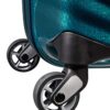 Samsonite Lite-Shock Spinner L Koffer in Petrol Blau mit zwei stabilen Rollen, ideal für Reisen, kippsicher und schlagabsorptiv.