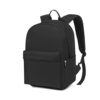 Schulrucksack im minimalistischen schwarzen Design, geeignet für den täglichen Gebrauch und Laptops bis zu 15,4 Zoll. Bestens geeignet für Schule, Reisen und Freizeit, mit atmungsaktiven Schultergurten und praktischen Taschen.