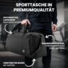 Vielseitige Sporttasche mit Rucksackfunktion in modernem Design, geeignet für Fitness, Reisen und Outdoor-Aktivitäten, mit atmungsaktivem Schuhfach und wasserundurchlässigem Nassfach.