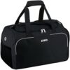 JAKO Sporttasche Classico für Kinder, schwarz, 38 x 21 x 28 cm, praktische und stylische Sporttasche mit viel Stauraum.