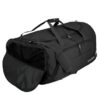 Große schwarze Reisetasche XL von travelite, ideal für Sport, Urlaub und Reisen, mit robustem Design, mehreren Fächern und praktischem Schultergurt.