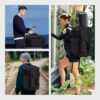 VAVOMIA Reisetasche 40L aus strapazierfähigem Oxford-Stoff mit separatem Schuhfach und Nassfach, ideal für Sport und Reisen