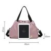 Vllcsla Sporttasche in Rosa-Schwarz, kompakte Reisetasche mit Nassfach, ideal für Fitnessstudio und Reisen, Maße 45x27x20 cm.