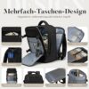 ZHXX Handgepäck Rucksack 40x20x25 cm mit USB-Ladeanschluss und Diebstahlsicherungstasche für sicheres Reisen. Design mit mehrfachen Taschen für optimale Organisation.