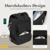 Modernen Handgepäck Rucksack für Ryanair Reisen mit USB-Ladeanschluss und Diebstahlsicherungstasche. Kompakt und ergonomisch gestaltet für optimale Reiseorganisation.