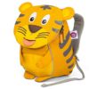 Ergonomischer Kindergarten-Rucksack für Kinder im Tiger-Design in leuchtendem Gelb, ideal für 1-3-Jährige mit Reflektoren und Namensschild.