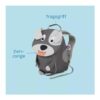 Farbenfroher Kindergarten-Rucksack für Kinder im Alter von 1-3 Jahren im Tiger-Design, ergonomisch gestaltet mit reflektierenden Elementen und einem Namensschild.