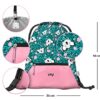 Baagl Turnbeutel für Mädchen in Baby Koala Design, wasserdichter Sportbeutel mit praktischer Fronttasche, ideal für Schule und Kindergarten.